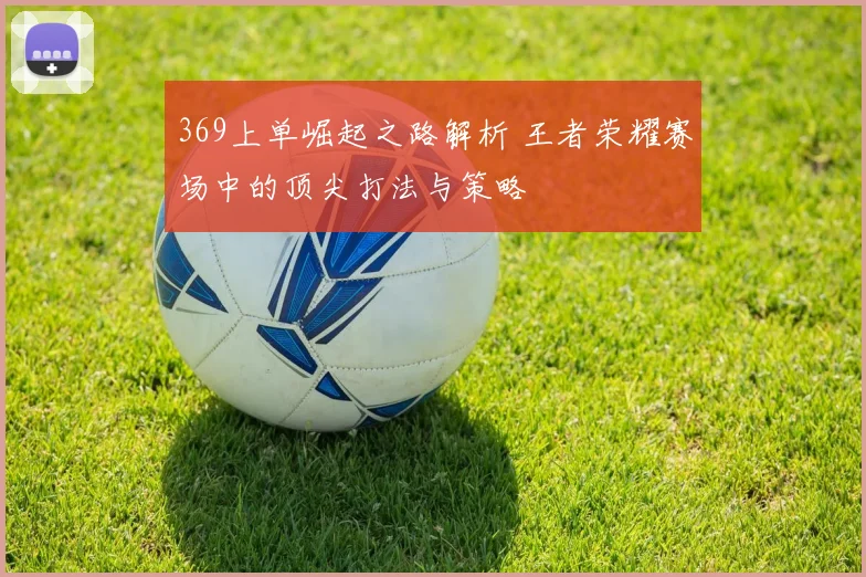 369上单崛起之路解析 王者荣耀赛场中的顶尖打法与策略